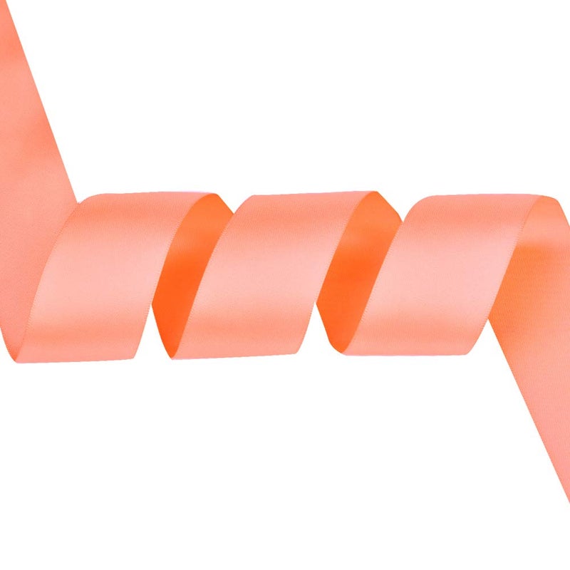 Ribest 1-1/2 inch 25 Yards Solid Double Face Satin Ribbon Per Roll for DIY Hair Accessories Scrapbooking Gift Packaging Party Decoration Wedding Flowers Peach - Image 3
